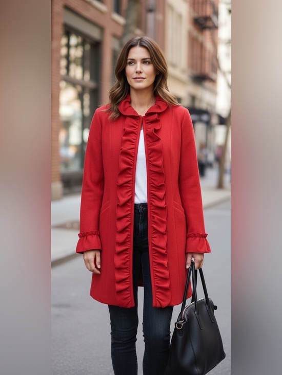 INC International Concepts Jackets & Blazers - INC International Concepts Red Satin-Look Jacket